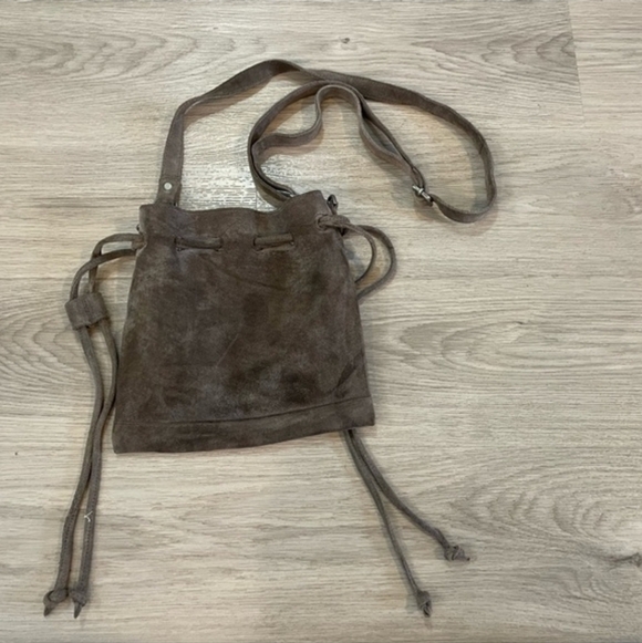 Free People Leather Bucket Purse - Picture 3 of 8